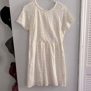 Cream/White Free People Dress— Size 8